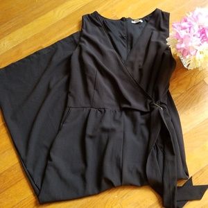 Cato Women Black Belted Jumpsuit